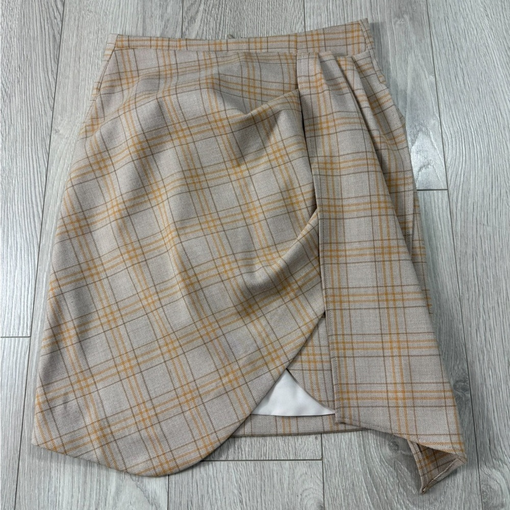 Viktoria & Woods Munich Plaid Wool Skirt Academia - Picture 2 of 11